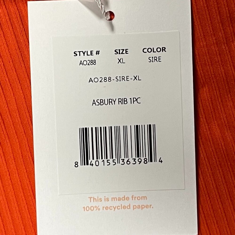 Andie Women's One Piece in Vibrant Orange - Picture 8 of 10